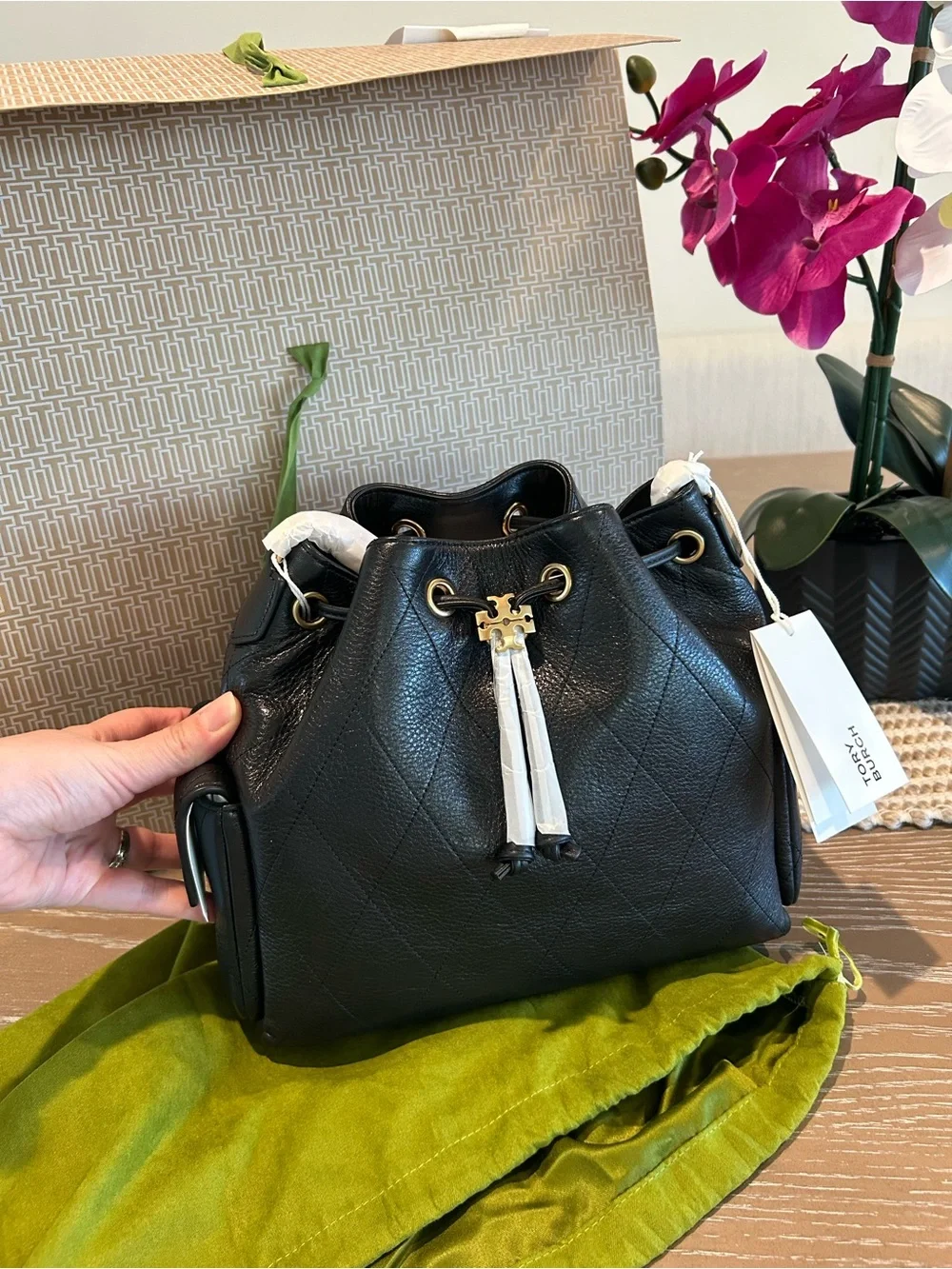 Tory Burch compact leather